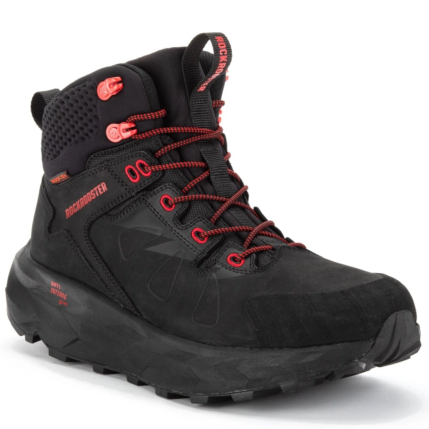 ROCKROOSTER Farmington Siyah 6 İnç Su Geçirmez Yürüyüş Botları VIBRAM® Tabanlı OC21034: Dağların Fatihi, Ayakların Konforu!